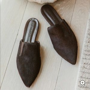 NWT Jenni Kayne Pony Hair Mules